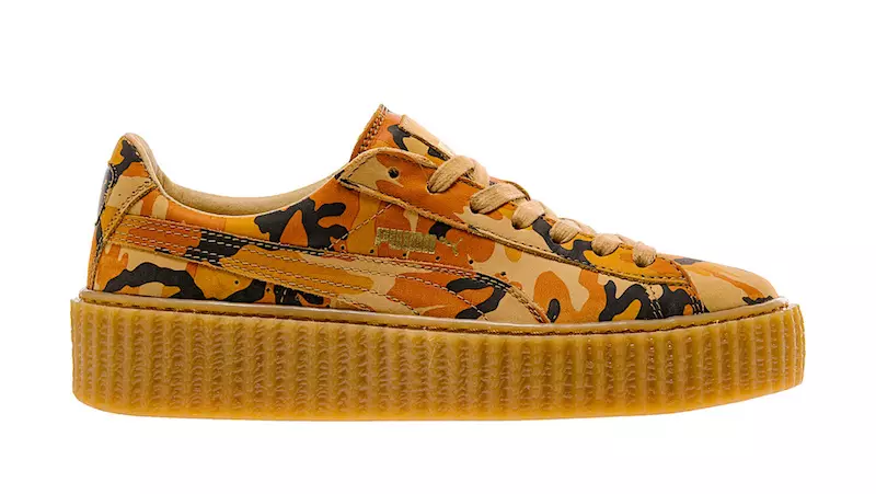 Rihanna x PUMA Suede Creeper Orange Camo Julkaisupäivä