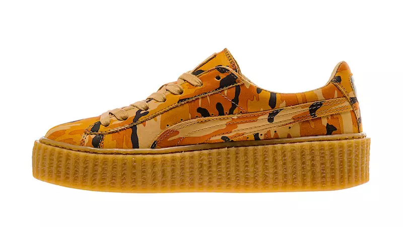 Rihanna x PUMA Suede Creeper Orange Camo Release Date