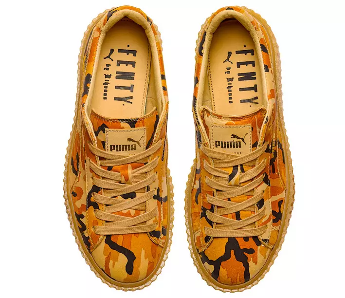 Rihanna x PUMA Suede Creeper Orange Camo Date de sortie