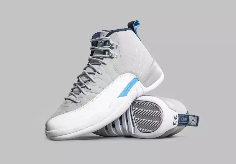 Air Jordan 12 Wolf Gray University Blue White