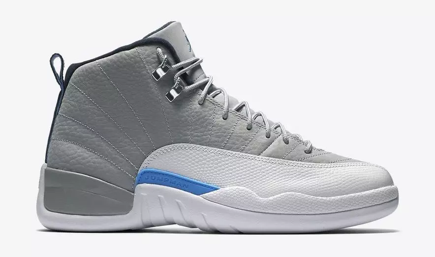 Aer Jordan 12 Wolf Gray University Blue