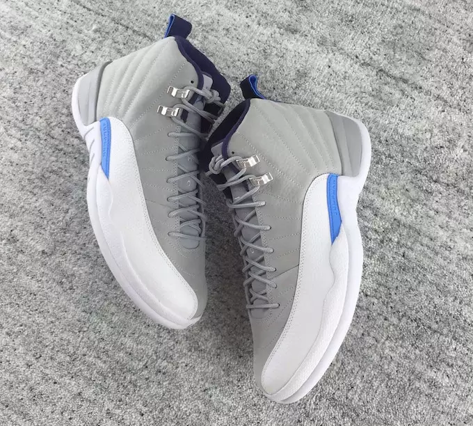 Air Jordan 12 Wolf Grey University Blauw 2016