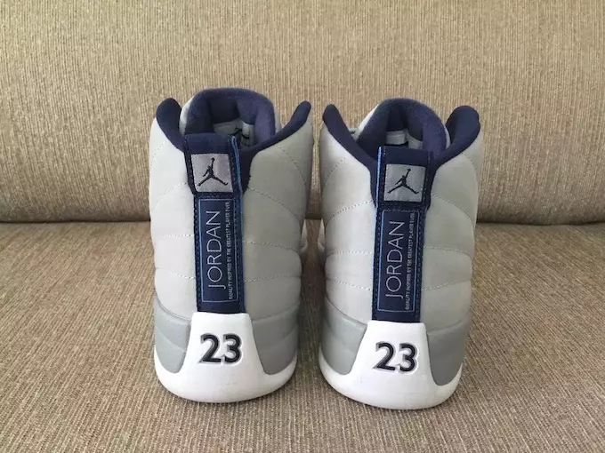 Джордан 12 Gray White University Blue