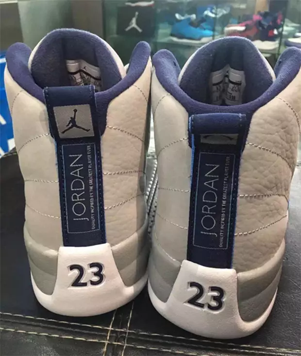 Air Jordan 12 UNC Grå Blå Hvit 130690-007