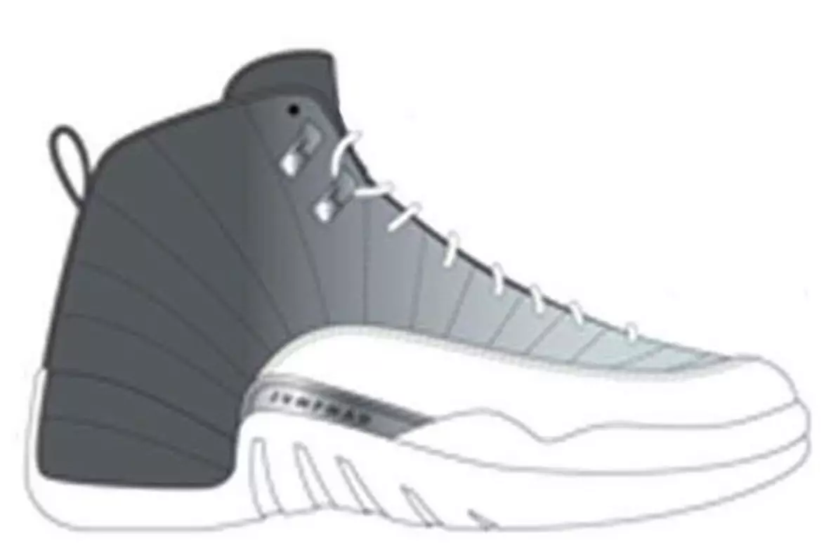 Air Jordan 12 Gray University Blue Eisiúna Dáta