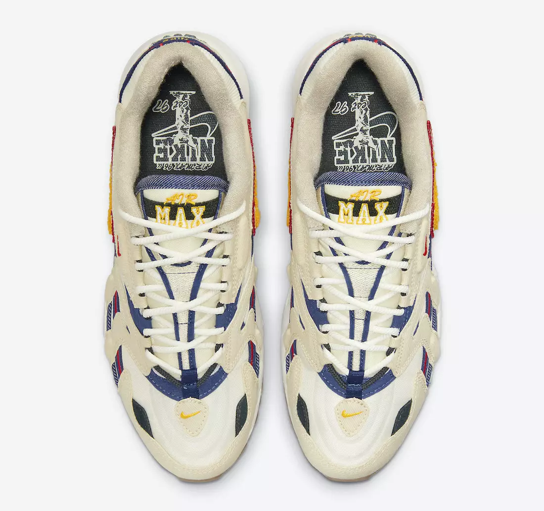 Nike Air Max 96 II Beach University Goud Blauw Void DJ6742-200 Releasedatum