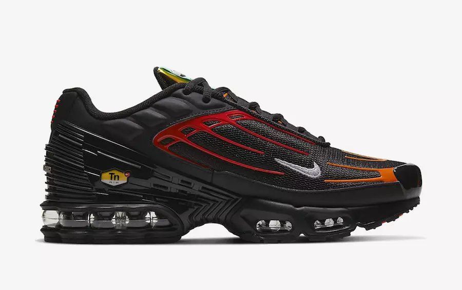 Nike Air Max Plus 3 Black Orange Red CV1643-001 Datum izdavanja