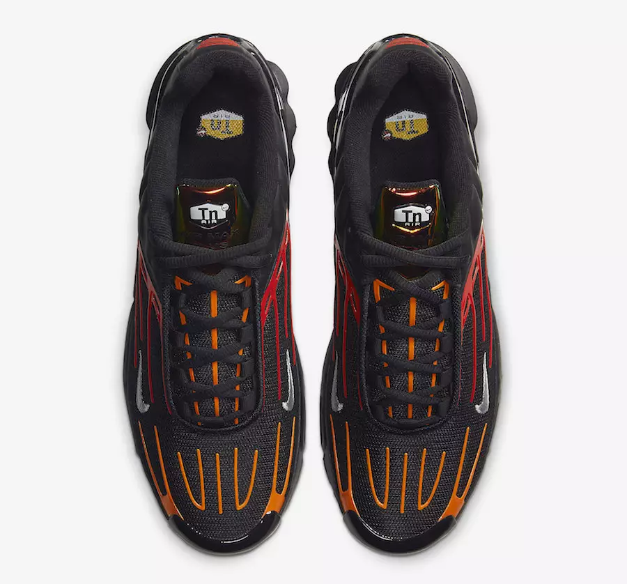 Nike Air Max Plus 3 қара қызғылт сары қызыл CV1643-001 Шығарылған күні