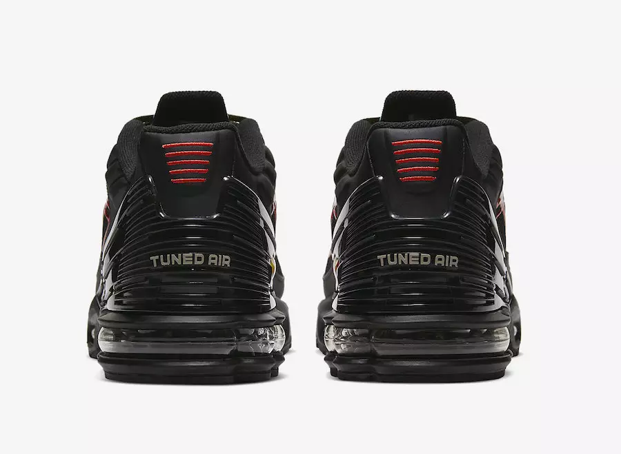 Nike Air Max Plus 3 қара қызғылт сары қызыл CV1643-001 Шығарылған күні