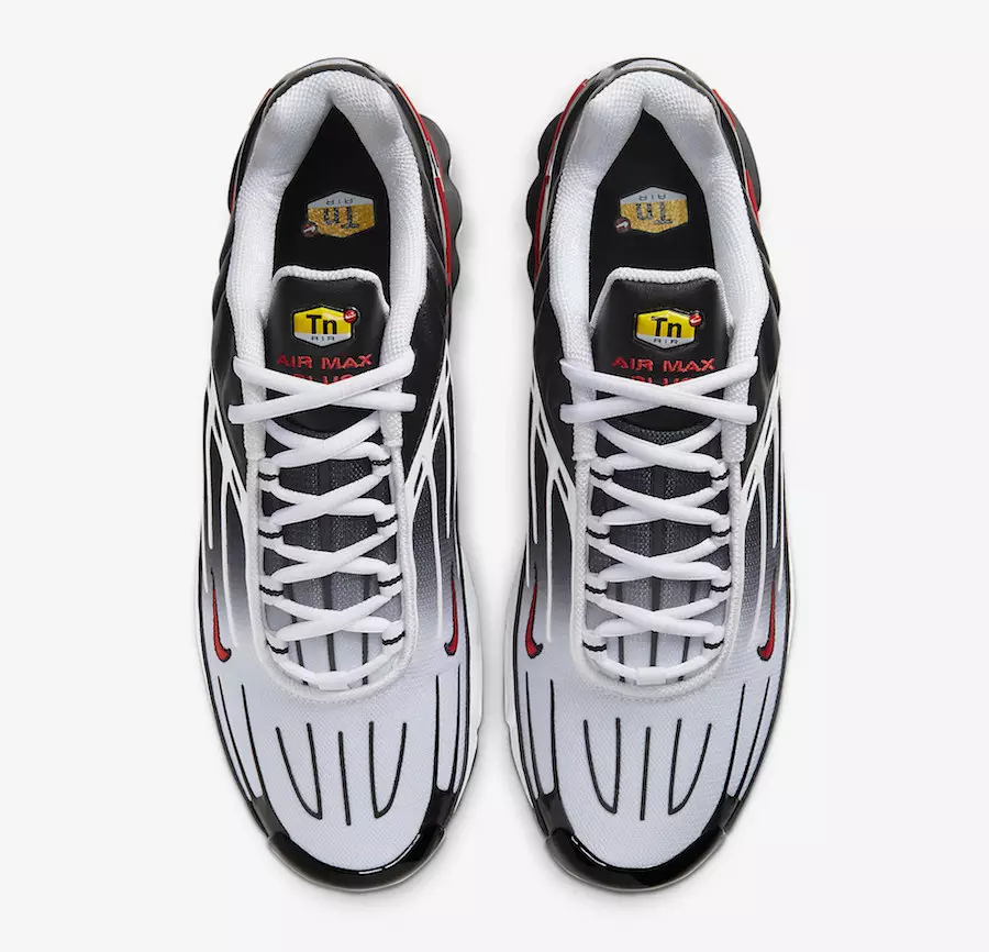 Nike Air Max Plus 3 III White Black Red CD7005-004 ဖြန့်ချိသည့်ရက်စွဲ