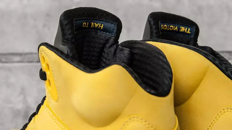 Air Jordan 5 Fab 5 Michigan PE Branding