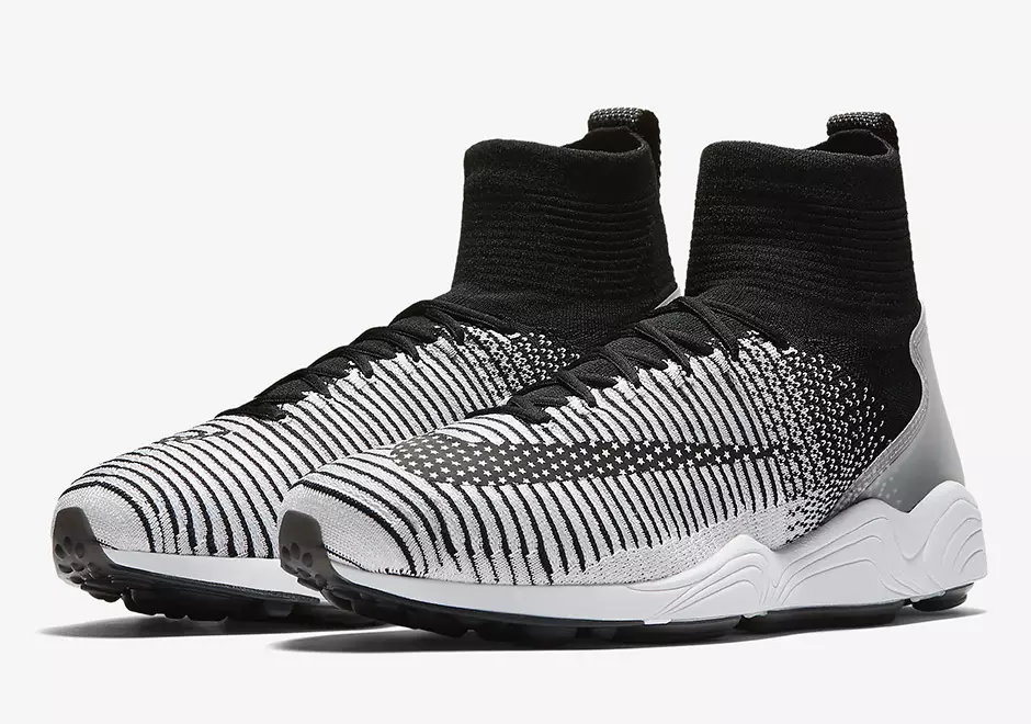 Nike Zoom Mercurial Flyknit Noir Blanc 852616-002