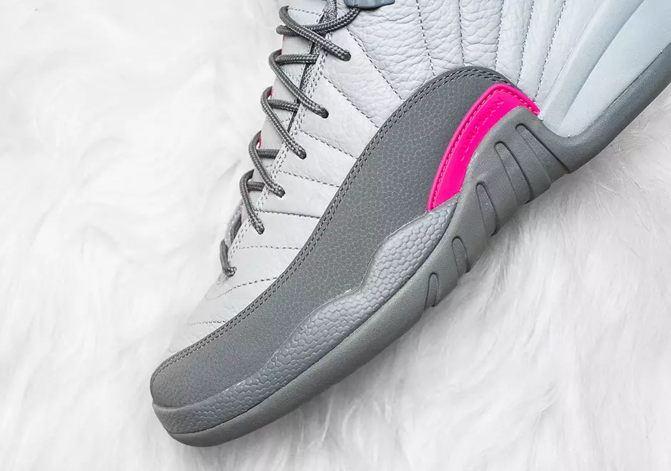 Air Jordan 12 GS Wolf Grey Vivid Pink Utgivelsesdato