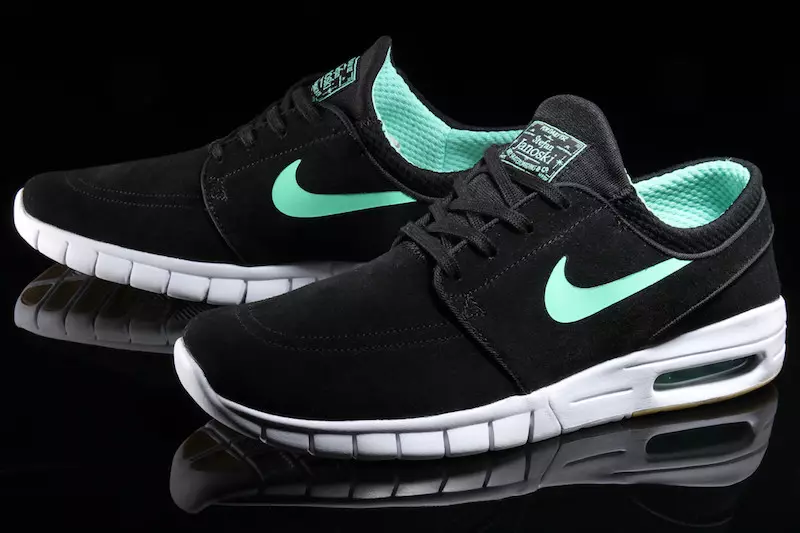 Nike SB Stefan Janoski Max Preto Verde Brilho