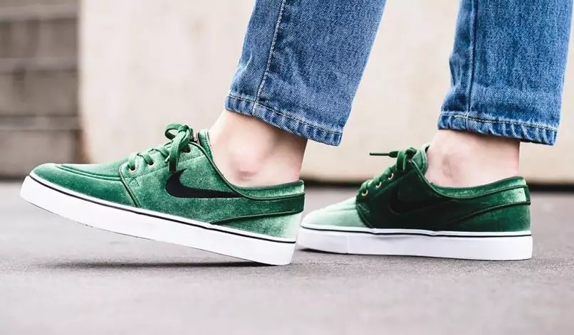 Nike SB Stefan Janoski Grön sammet