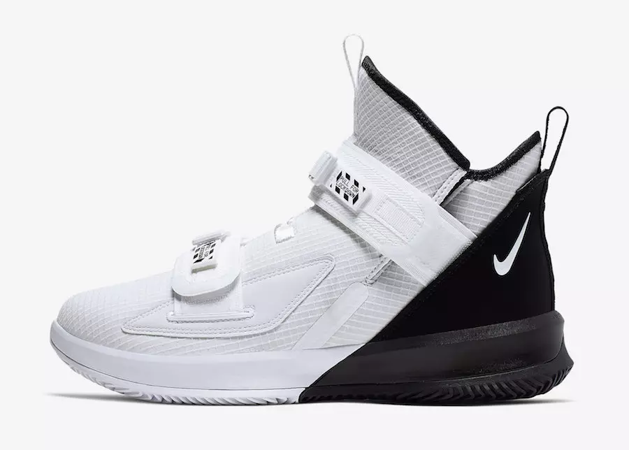 Nike LeBron Soldier 13 Hvit Svart AR4228-100 Utgivelsesdato