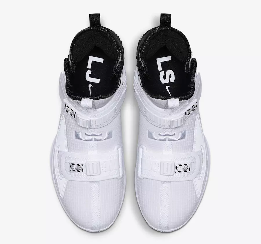 Nike LeBron Soldier 13 White Black AR4228-100 Išleidimo data