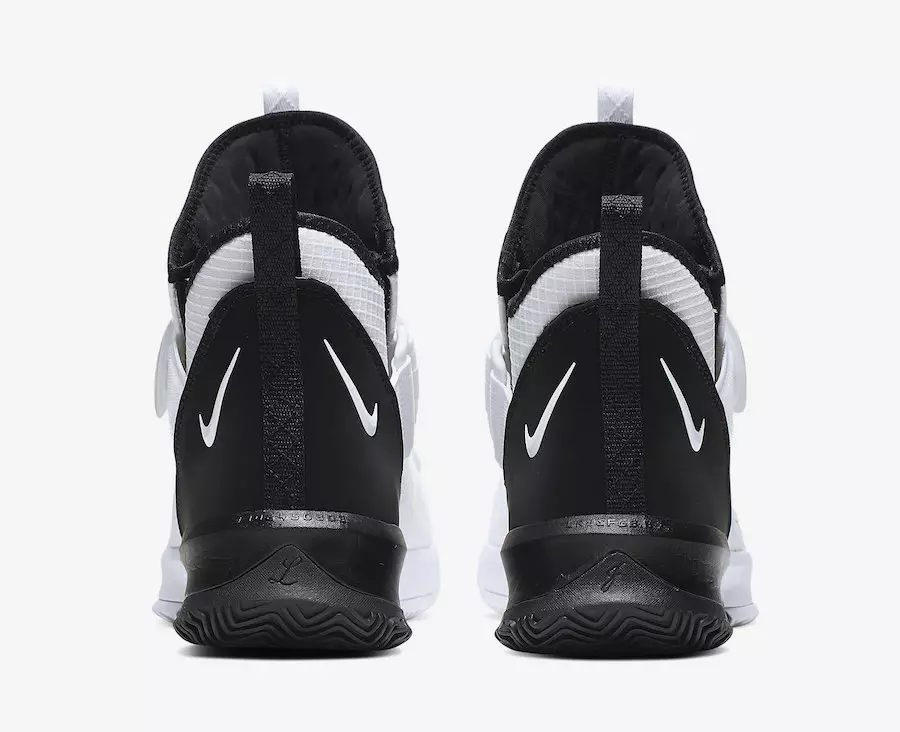 Nike LeBron Soldier 13 White Black AR4228-100 გამოშვების თარიღი