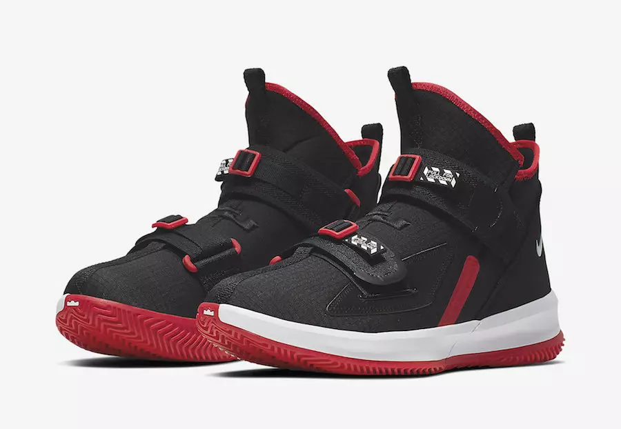 Nike LeBron Soldier 13 Bred Хар Улаан Цагаан AR4228-003 Гарсан огноо