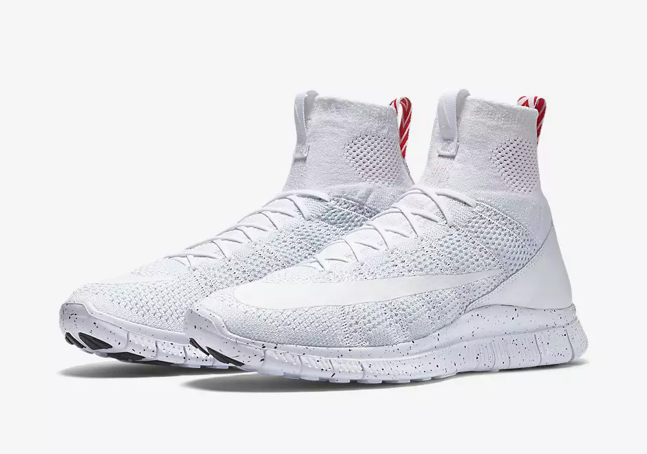 Nike Free Flyknit Mercurial Superfly Biały