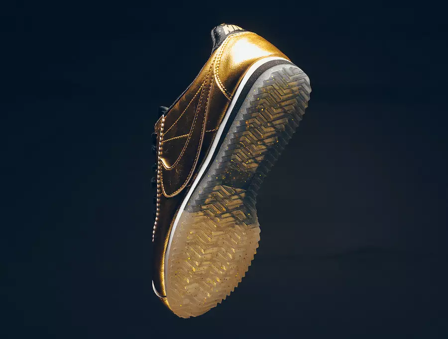 Nike Cortez Metallic Gold сиёҳ