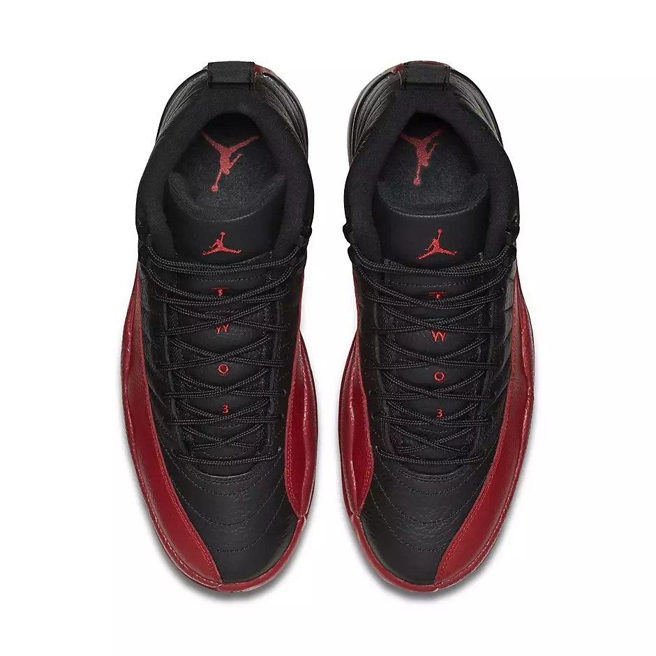 Air Jordan 12 Flu Jeu Noir Rouge 2016 Retro