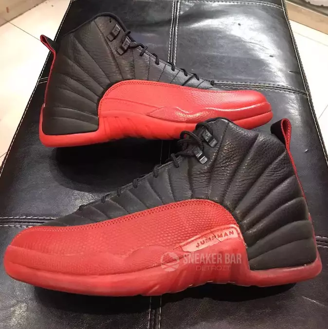 Flu Jeu Noir Rouge Air Jordan 12 Retro