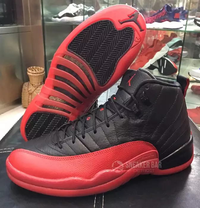 Griepspel Zwart Rood Air Jordan 12 Retro