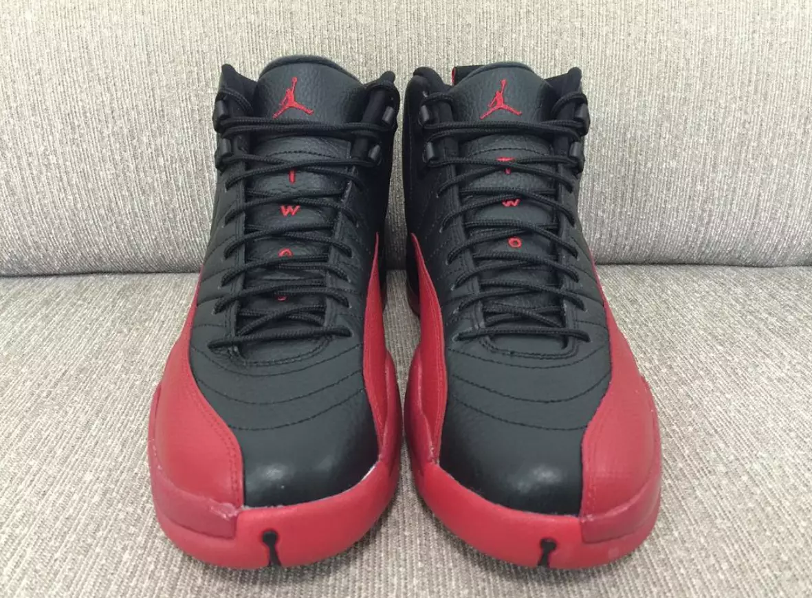 Juego Flu Air Jordan 12 Negro Rojo 2016