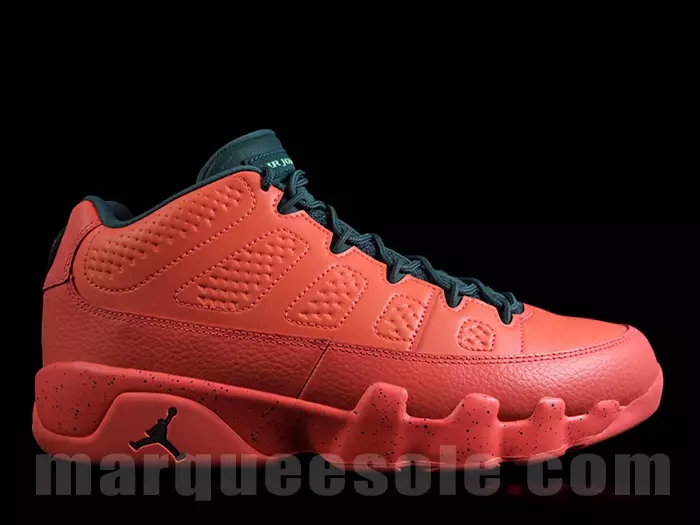 Air Jordan IX 9 Merah Terang Rendah