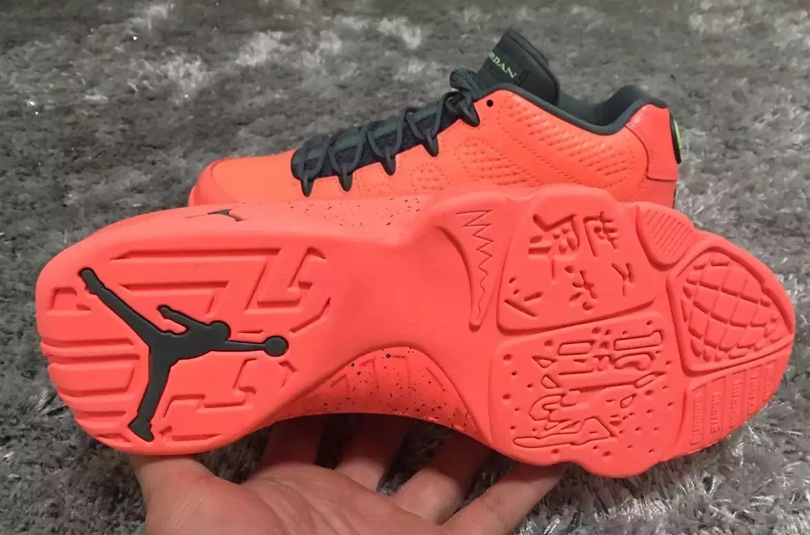 Air Jordan 9 madal mootorpaat Jones helepunane tume söemust