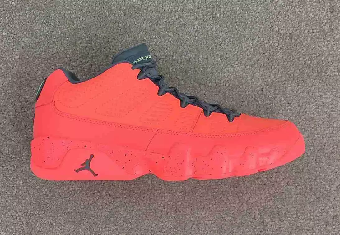 Air Jordan 9 Laag Rood Zwart