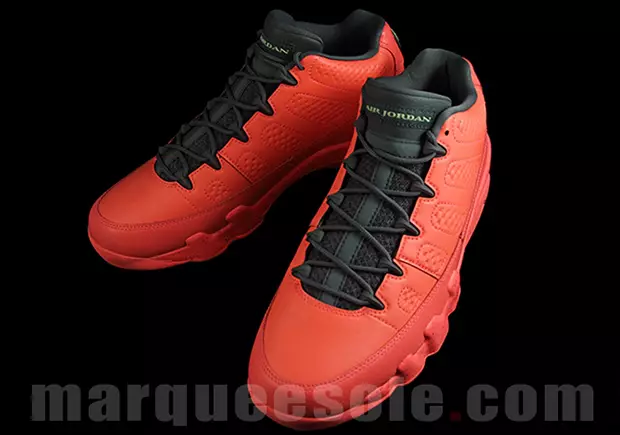 Air Jordan IX 9 Low Helder Rood