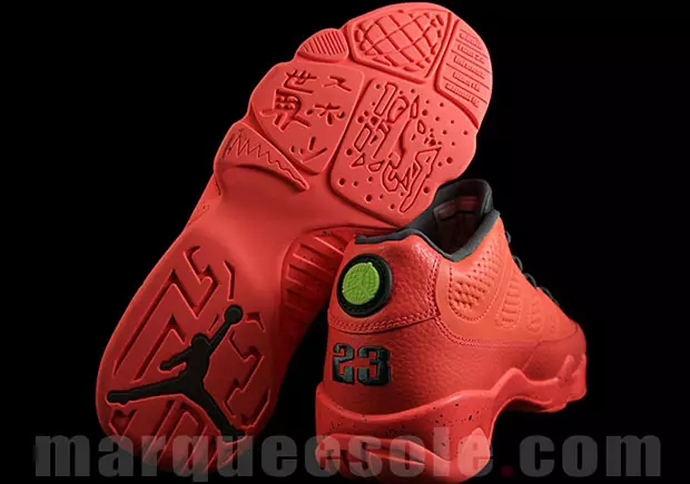 Air Jordan IX 9 Low Helder Rood