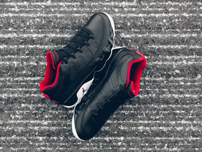 Air Jordan 9 Retro Low Black White Red Chicago Bred