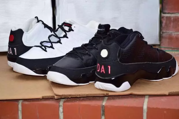 Air Jordan 9 נידעריק שווארצע ווייסע מעלדונג טאָג