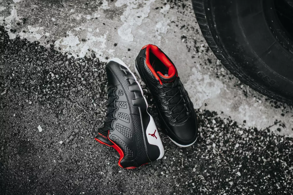 Air Jordan 9 Low Schwarz Weiß Gym Rot Chicago Bulls