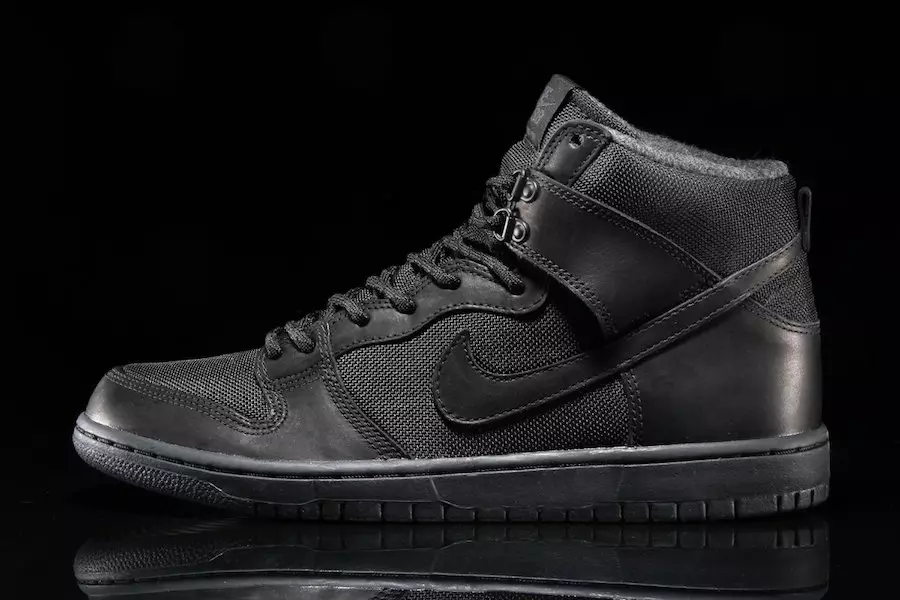 Nike SB Dunk High BOTA Potrójny Czarny 923110-001