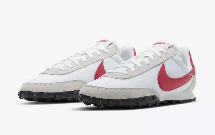 Qalın Qırmızı Swooshes ilə Nike Waffle Racer Səthləri