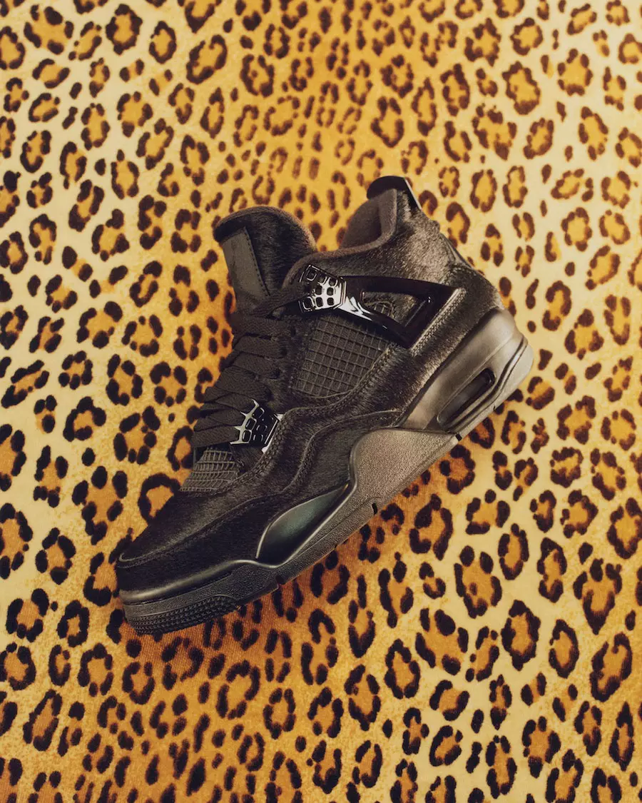 Olivia Kim Air Jordan 4 Black Pony Hair