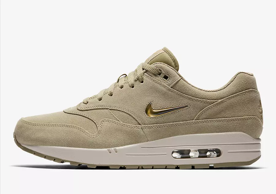 Nike Air Max 1 Jewel Нейтрально-оливковый 918354-201