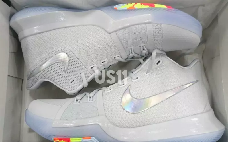 Nike Kyrie 3 TS White Multicolor Volt 852416-001