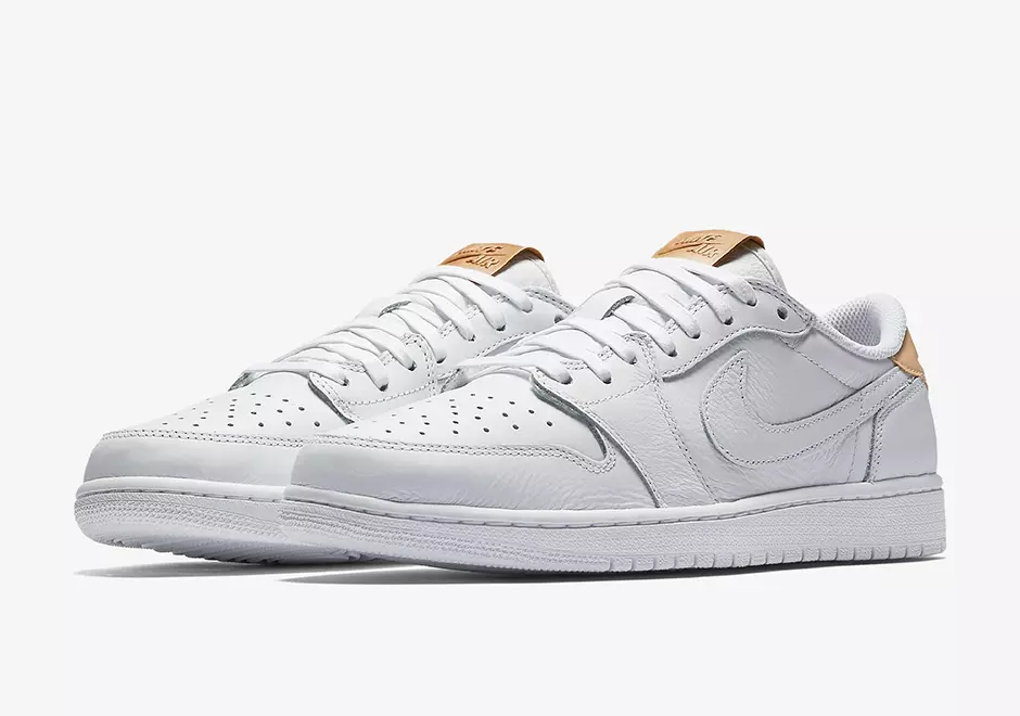 Air Jordan 1 Low OG Premium Blanc Vachetta Tan 905136-100