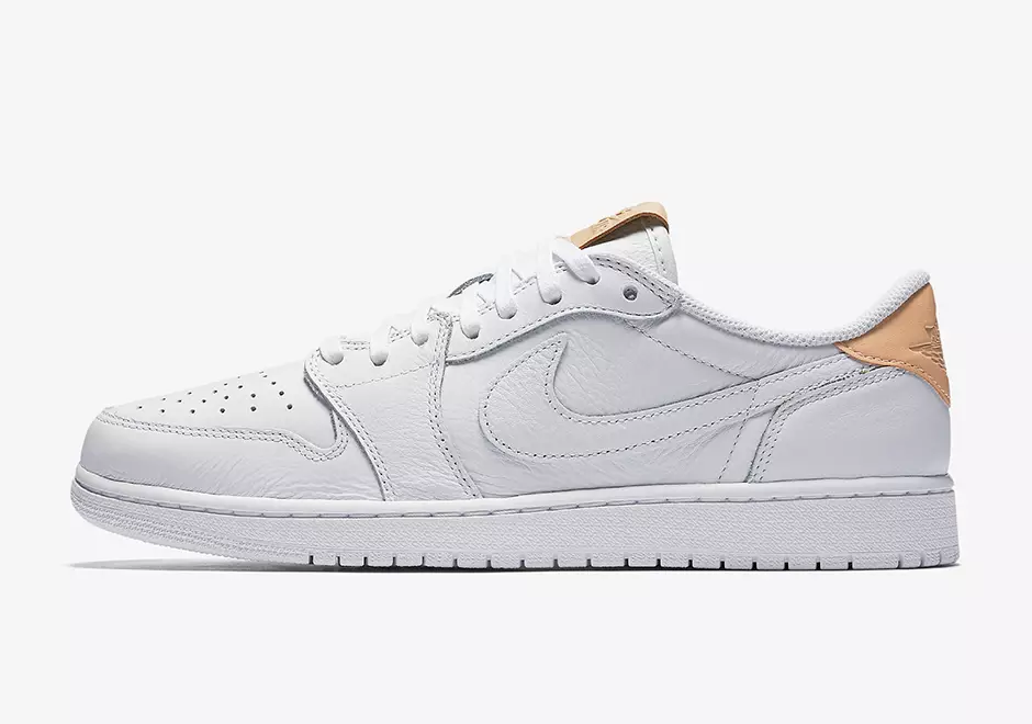 Air Jordan 1 Low OG Premium White Vachetta Tan 905136-100