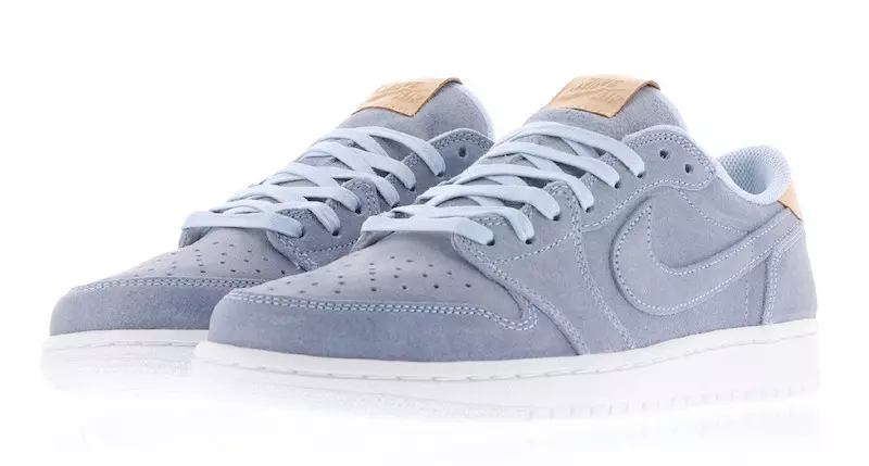 Air Jordan 1 Low OG Premium Ice Blu Vachetta Tan 905136-402