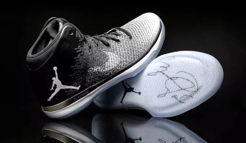 Дата выпуска Air Jordan XXX1 мелким шрифтом