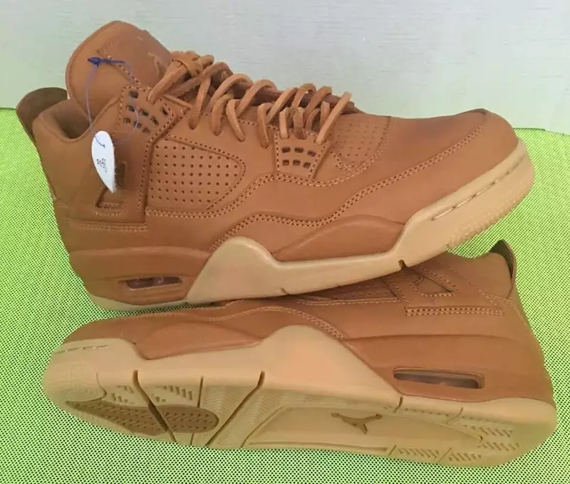 Air Jordan 4 Premium Tarwe Gember Gum Geel