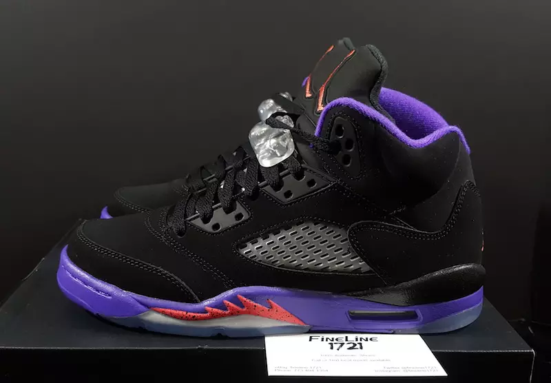 Air Jordan 5 Raptors Fierce Purple