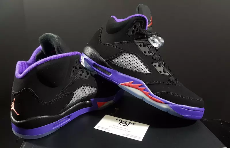 Air Jordan 5 Raptors Fierce Tím