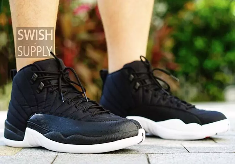 Қара Nylon Air Jordan 12 неопрен